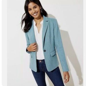 LOFT NWT Herringbone Modern Blazer SZ 4